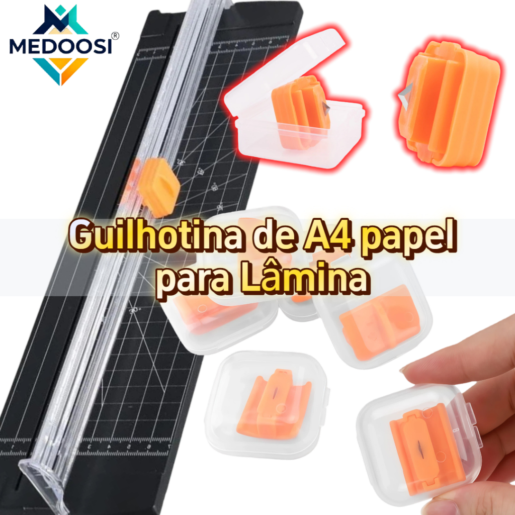 MEDOOSI Guilhotina Lâmina de Reposição A4/A5 Bidirecional - Com Segurança e Precisão para Cortador de Papel e Recorte em Oferta na Shopee