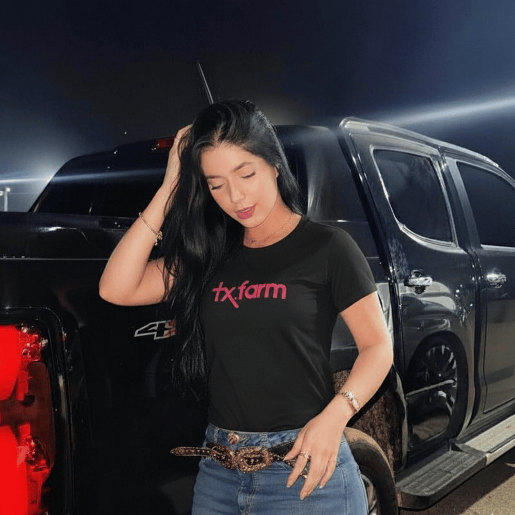 Camiseta Feminina Country TX FARM Blusa Baby Look Rodeio Sertanejo Moda Cowgirl Agro Super Promoção em Oferta na Shopee