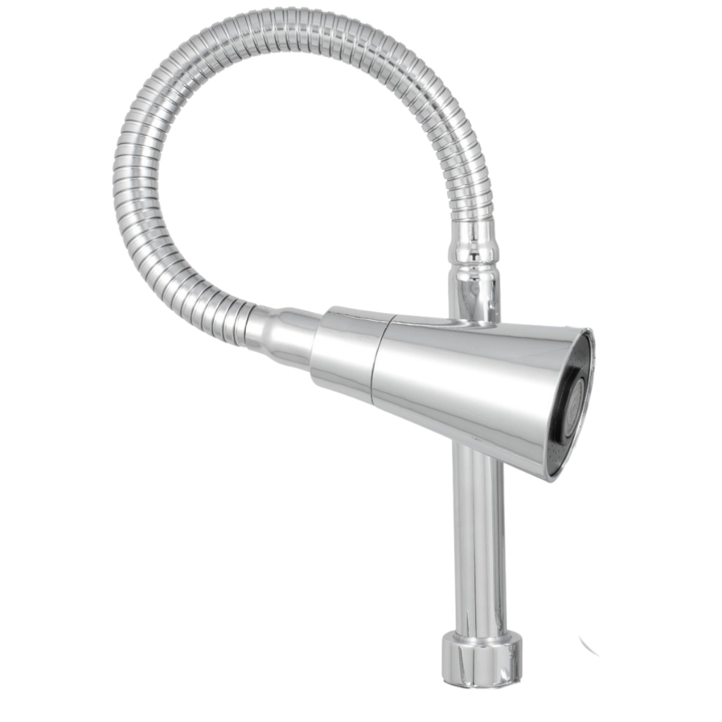 Cano Tubo Gourmet Silicone E Metal Torneira 5/8 Polegadas Cone Dupla Função 2 Jatos