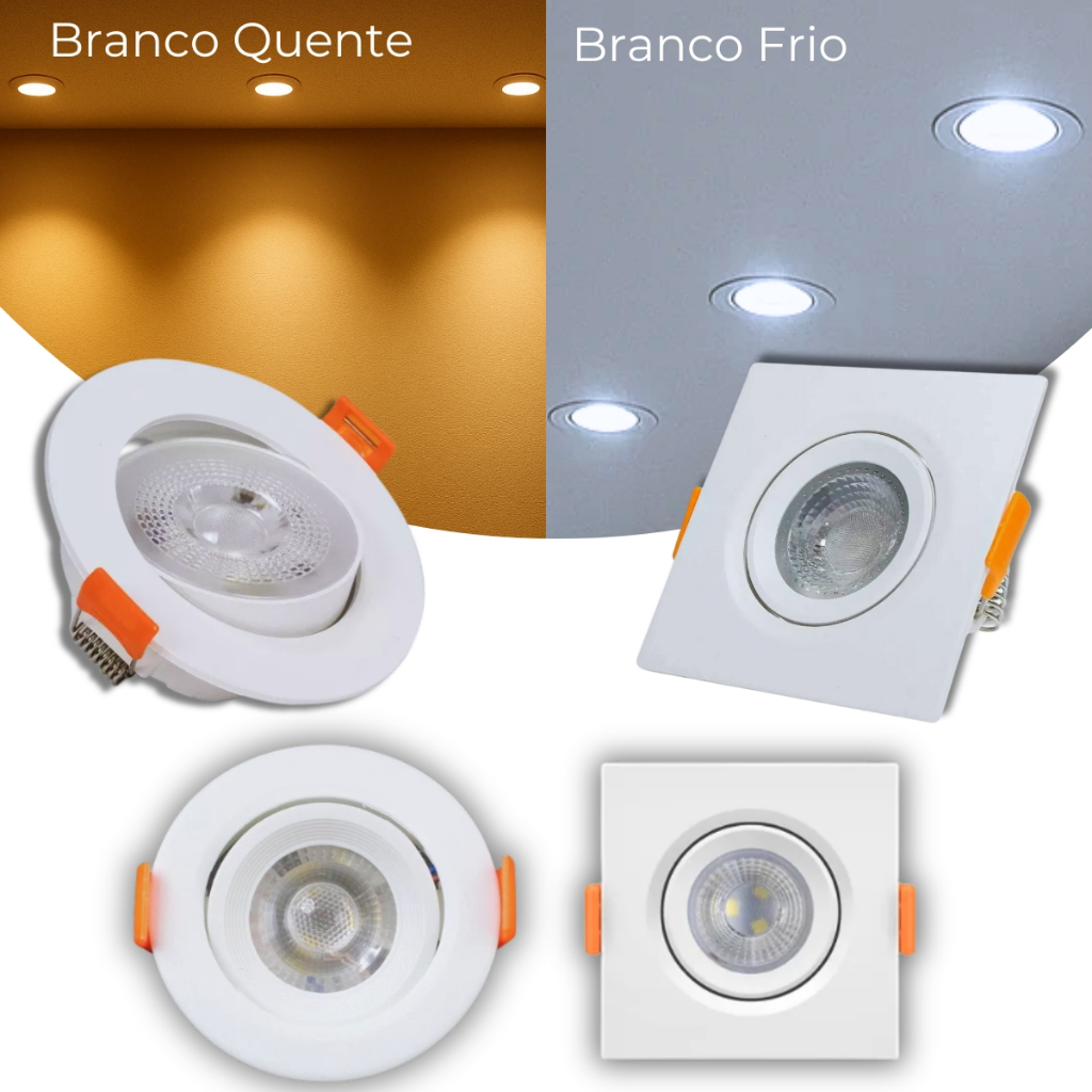 Spot Led Embutir Quadrado 3w: Onde Comprar | BuscaProdutos
