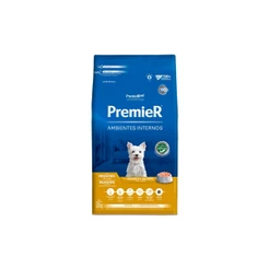 Ração Pet Ambientes Internos Cães Filhotes Frango e Salmão 1kg Premier