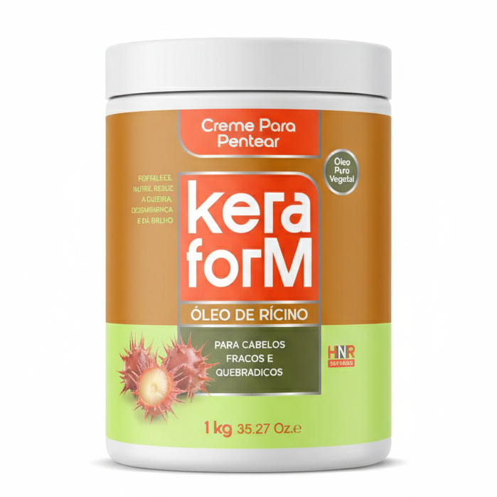 Creme de pentear KeraForm Oleo de Ricino 1kg - Skafe em Oferta na Shopee