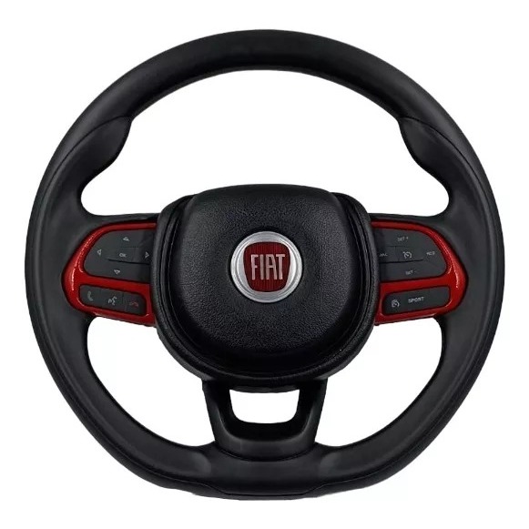 Volante Fiat Argo VERMELHO Para  Palio Com O Cubo S/ Comandos em Oferta na Shopee