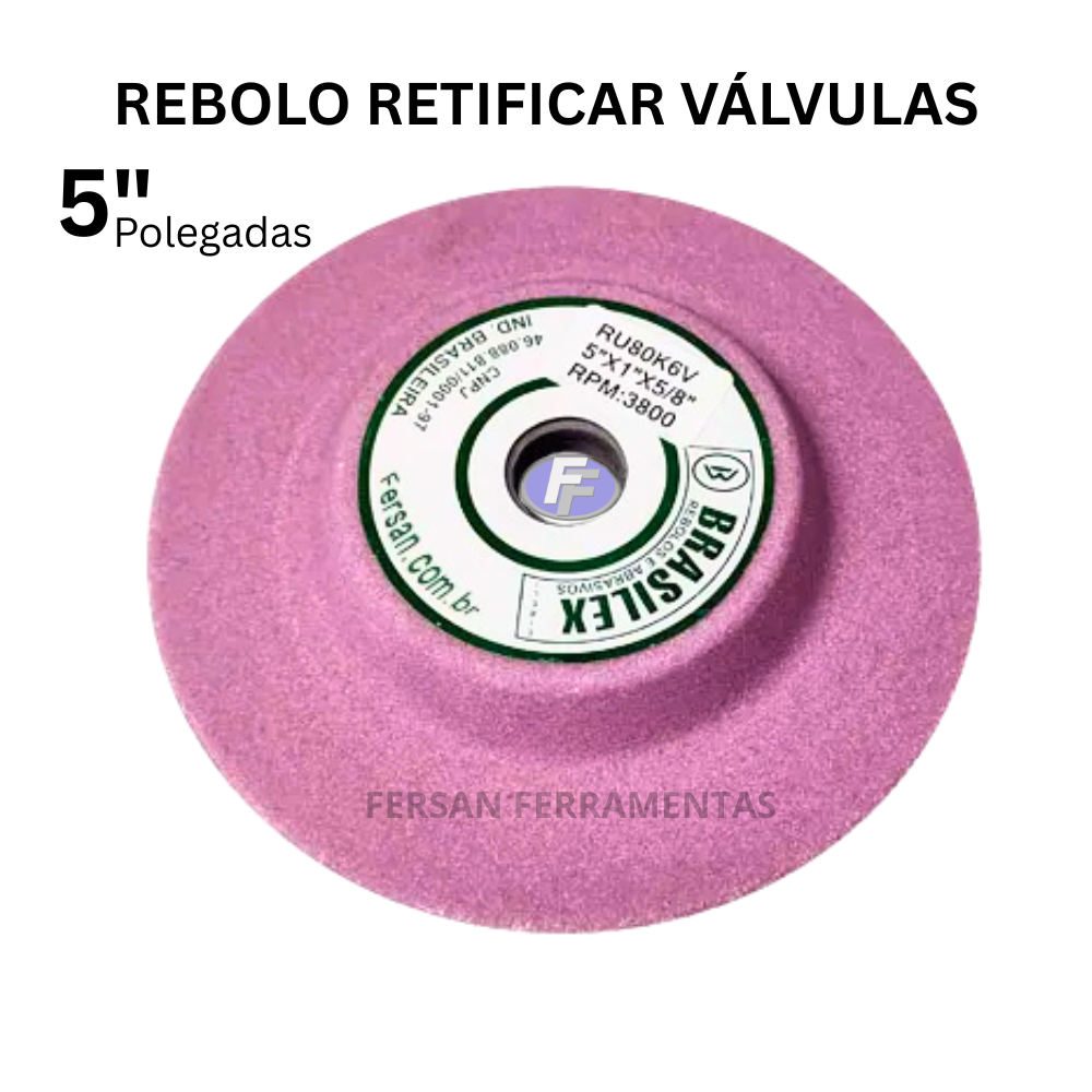 Rebolo 5 Polegadas para Retífica de Válvulas – Brasilex – Alta Qualidade e Durabilidade