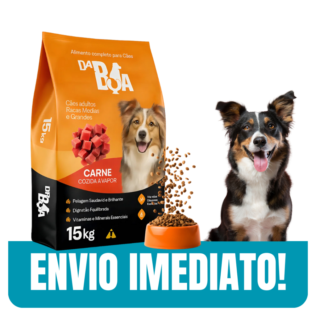 Ração P/Cachorro Premium 15kg Proteína Bruta 19% Nutrição Completa e Equilibrada - Envio Imediato em Oferta na Shopee