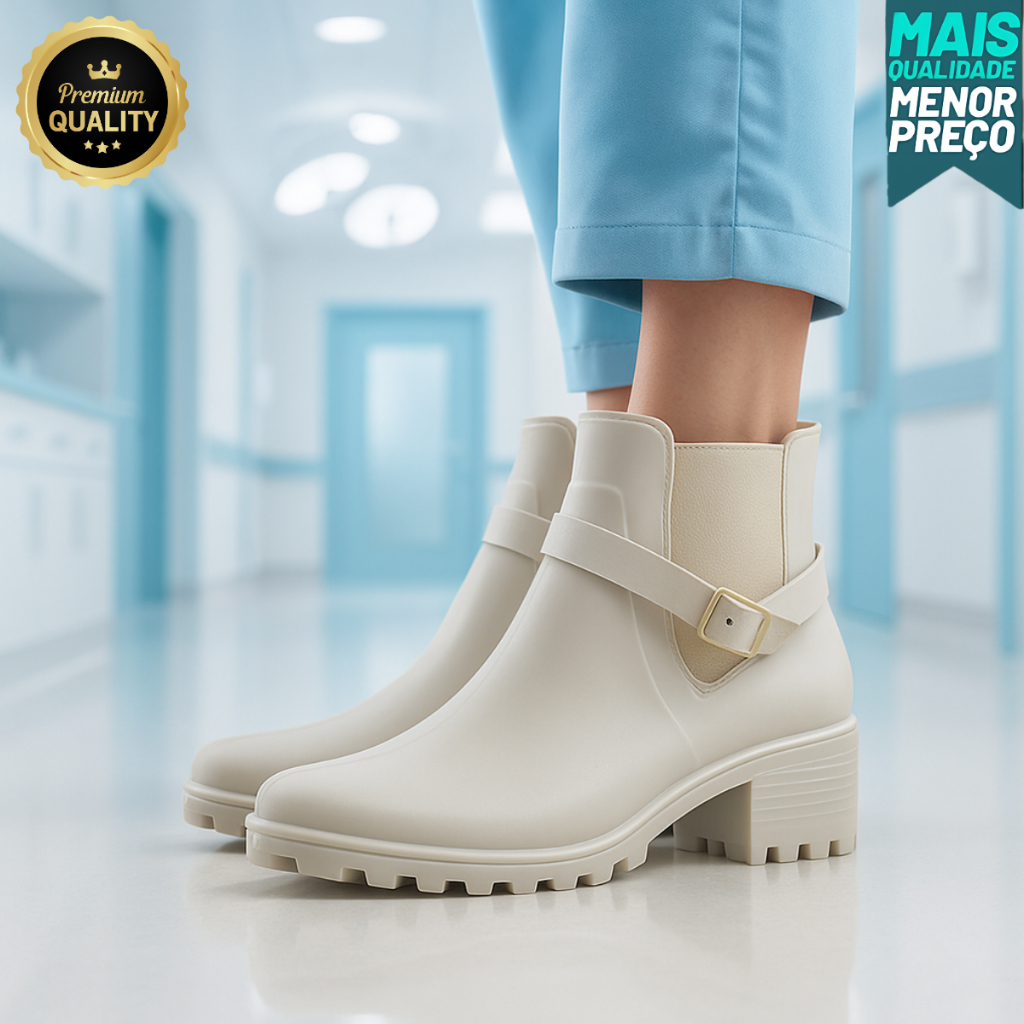 Bota de limpeza Feminina Segurança e Conforto Total