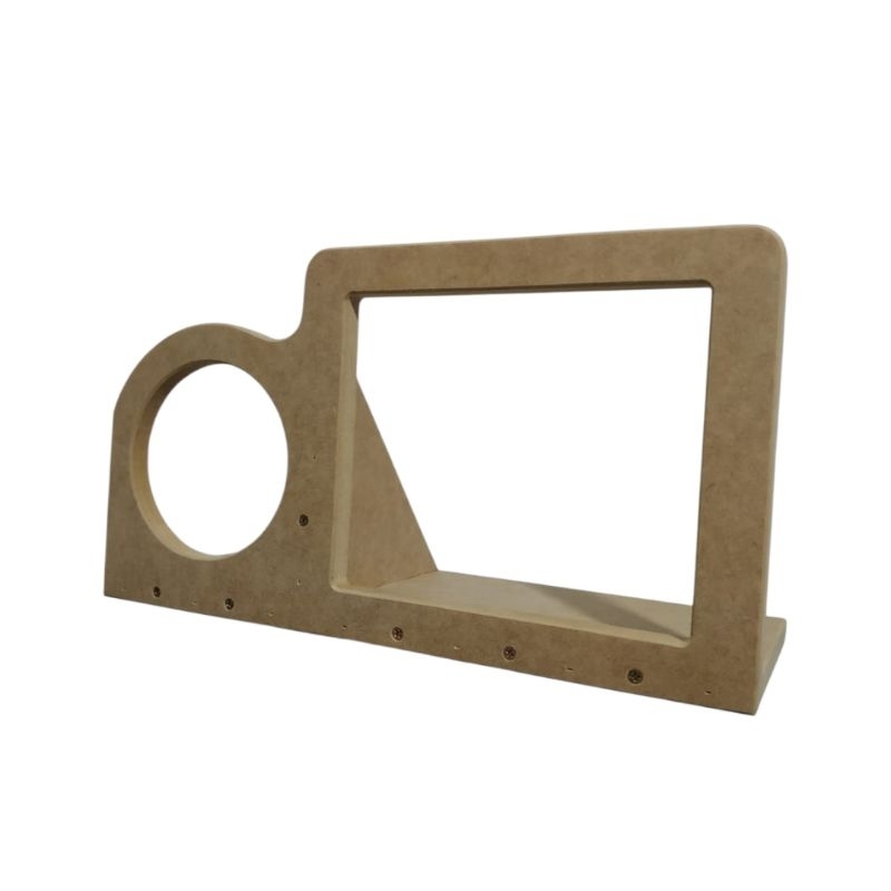 Régua cone quadrado QVS 21-17 com tweeter suporte para som automotivo