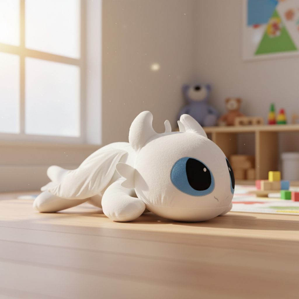 Xuxão Banguela Branco Fúria da Luz 110cm – Pelúcia Gigante em Satin Super Fofinho