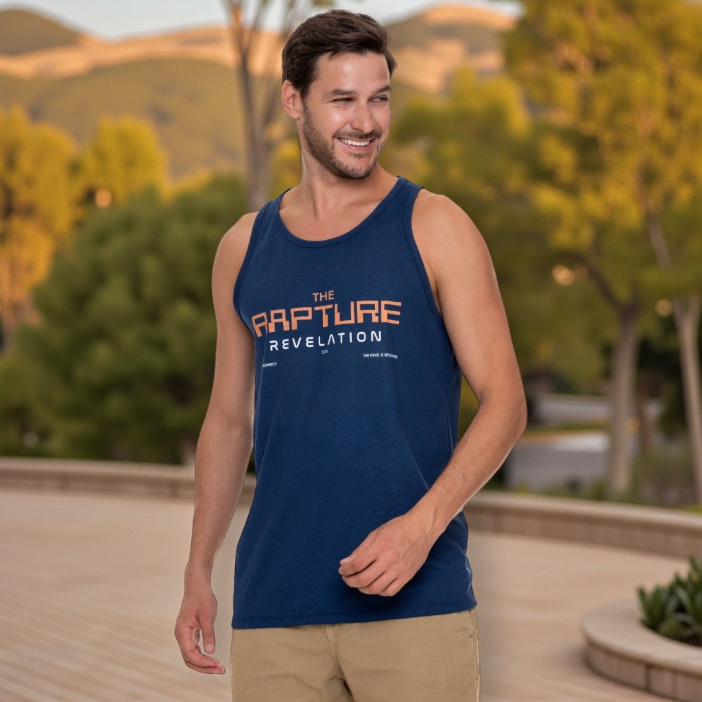 Camisa Regata Masculina Malha Flamê Poliéster + Algodão Estampada Confortável Casual Confortável