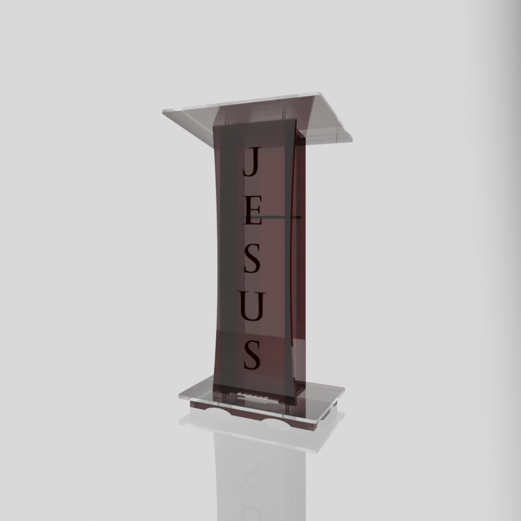 Pulpito Acrilico Fume Bonito e Resistente - Igreja e Eventos com NF