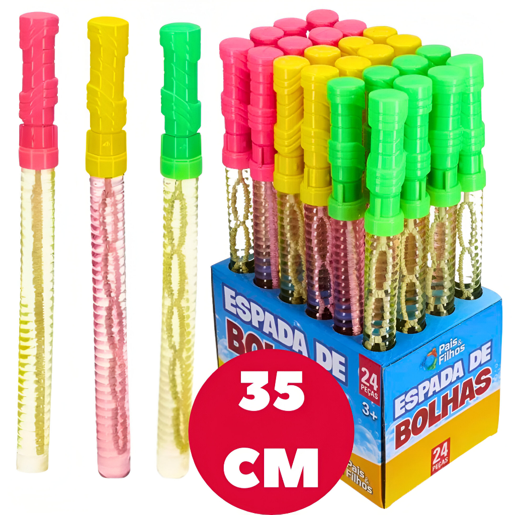 10/20/30 Bolha Bolinha Para Kit Festa Lembrancinha Infantil Prenda- Espada de Bolha