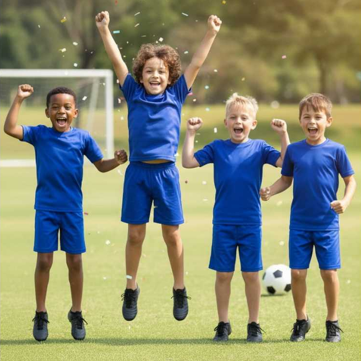 Conjunto 2 Peças Camiseta e Shorts Brasil Infantil Juvenil Poliéster Liso Azul Verde e Amarelo Unissex em Oferta na Shopee