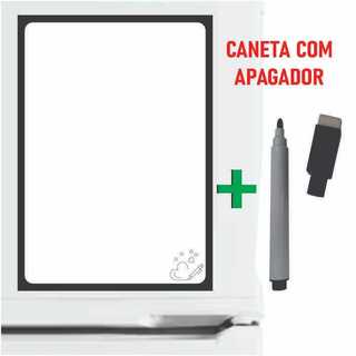 Imã de Geladeira Planner Semanal Magnético com Caneta Escreve e Apaga