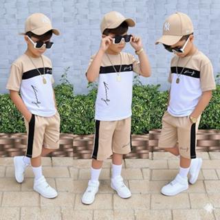 Conjunto Infantil Masculino Verão Camiseta + Bermuda Dry Fit Roupas Menino 2 ao 12 Anos Estiloso em Oferta na Shopee
