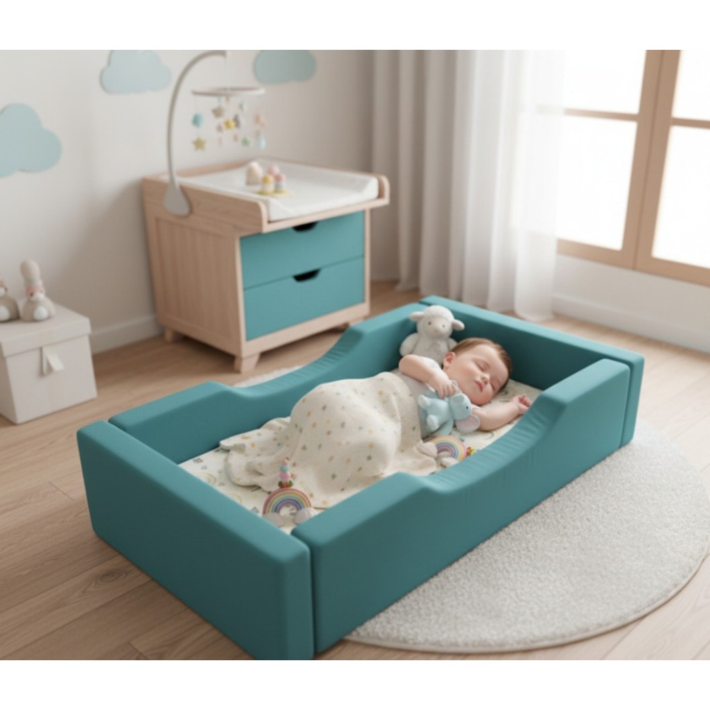 berço moises mini cama infantil portatil com colchão varias cores em Oferta na Shopee