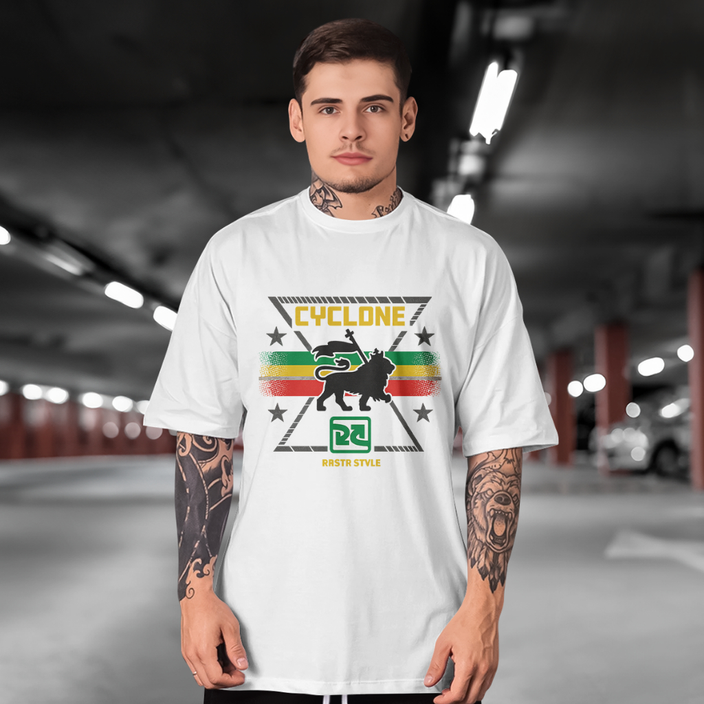 Camisetas CYCLONE ROOTS & STARS gola redonda malha 100% algodão rnt