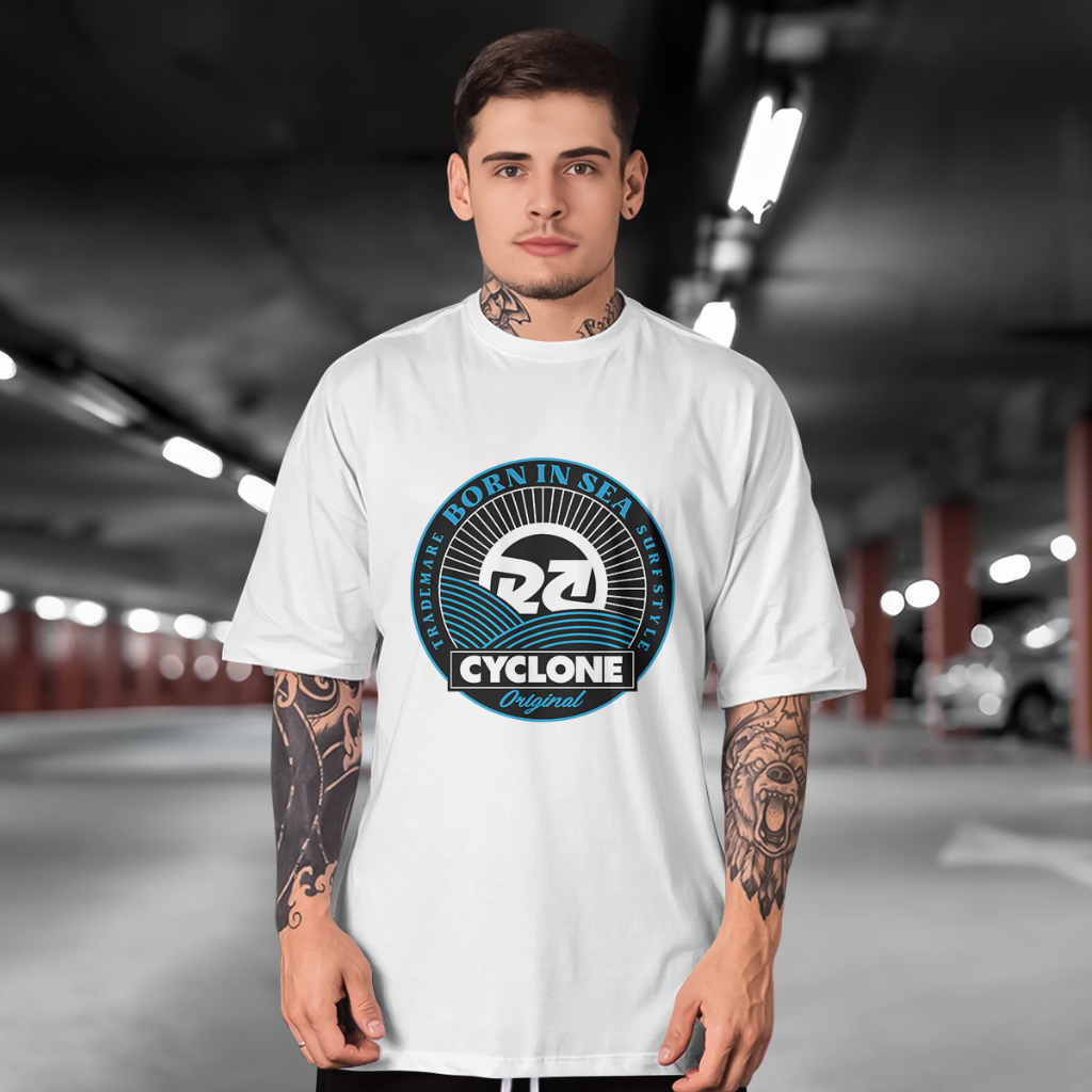 Camisetas CYCLONE TIDE MARK gola redonda malha 100% algodão rnt