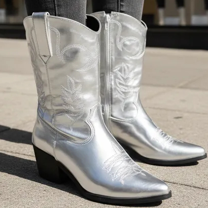 Bota Texana Prata Feminina: Onde Comprar | BuscaProdutos