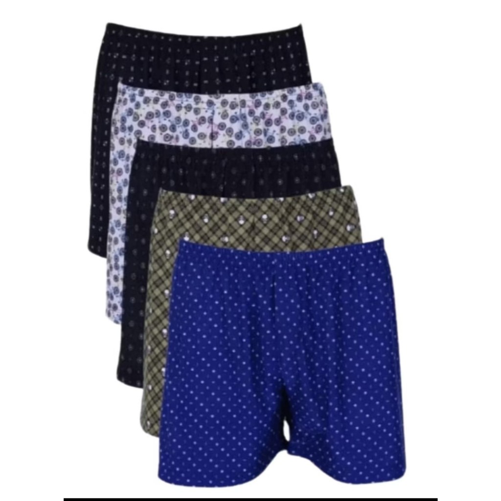 Kit com 5 Cuecas Samba Canção Plus Size em Microfibra Fria  Premium Bermuda Adulto Masculino Extra Grande.