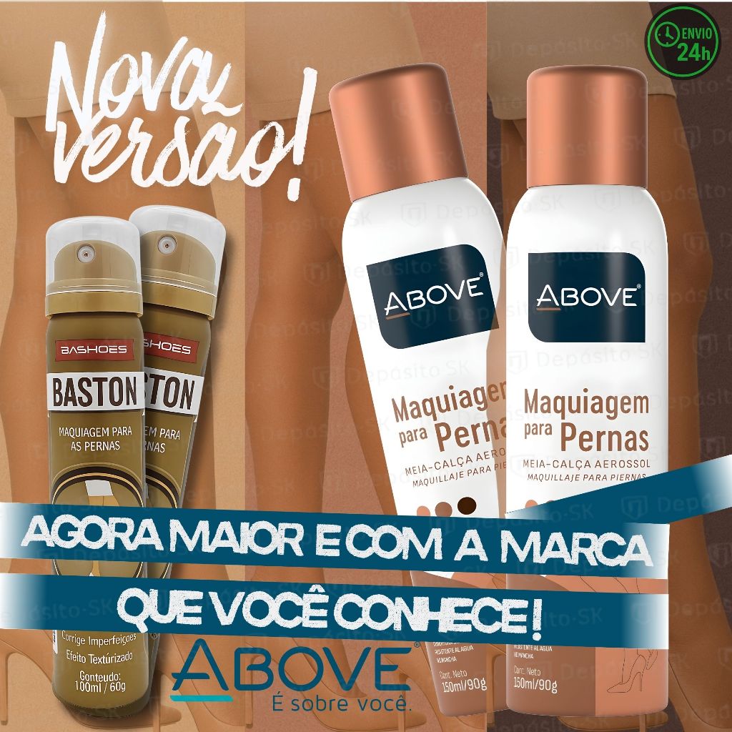 Spray Meia Calça - Maquiagem para as Pernas Agora é Above Nova Versão Mesmo Fabricante Mesmo Produto em Oferta na Shopee