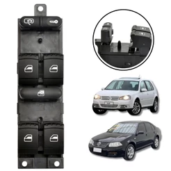 BOTÃO INTERRUPTOR VIDRO ELETRICO VW GOLF 1999/ BORA PASSAT