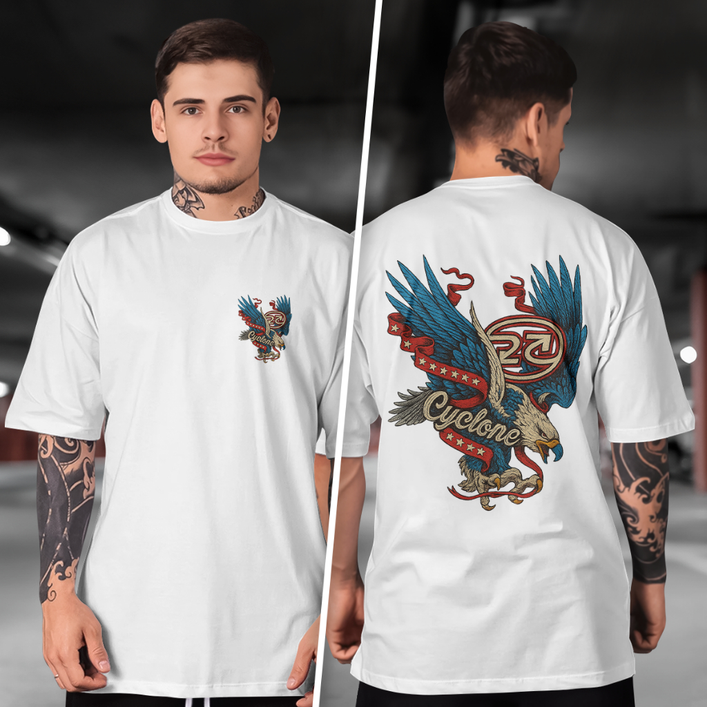 Camisetas CYCLONE SKYWING F-C gola redonda malha 100% algodão rnt em Oferta na Shopee