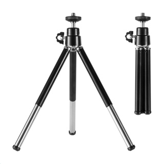 Mini Tripé De Mesa 20cm Sou Foto MTP-001 Para Câmera Webcam Duas Cores Preto E Prata em Oferta na Shopee