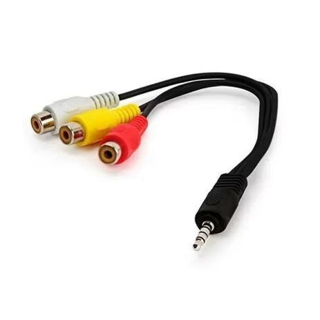 Cabo Adaptador P2 X 3 Rca em Oferta na Shopee