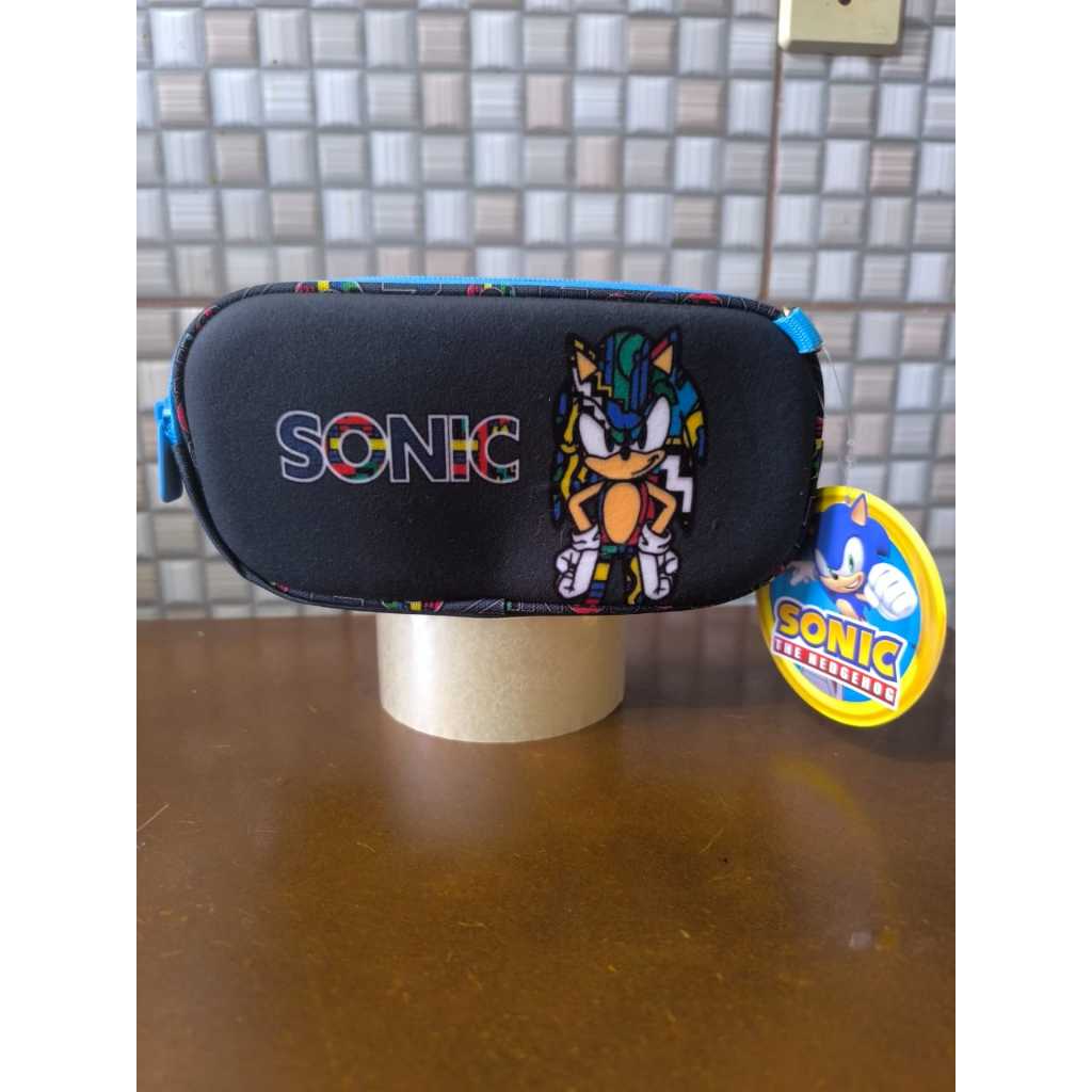 Estojo Escolar Infantil Sonic The Headgehog - Modelo 2026 - Preto em Oferta na Shopee