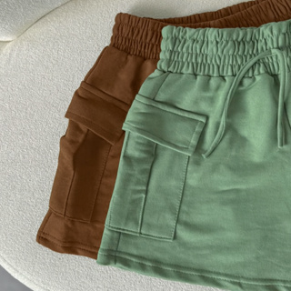 Short Cargo Feminino Moletom Moletinho Shortinho Soltinho Confortável Algodão Cores Tendência em Oferta na Shopee
