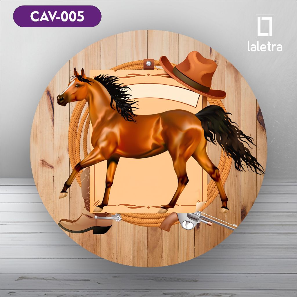 Capa Painel Redondo de Festa Veste Fácil Sublimados Tema Cavalos Decoração Exclusiva. em Oferta na Shopee