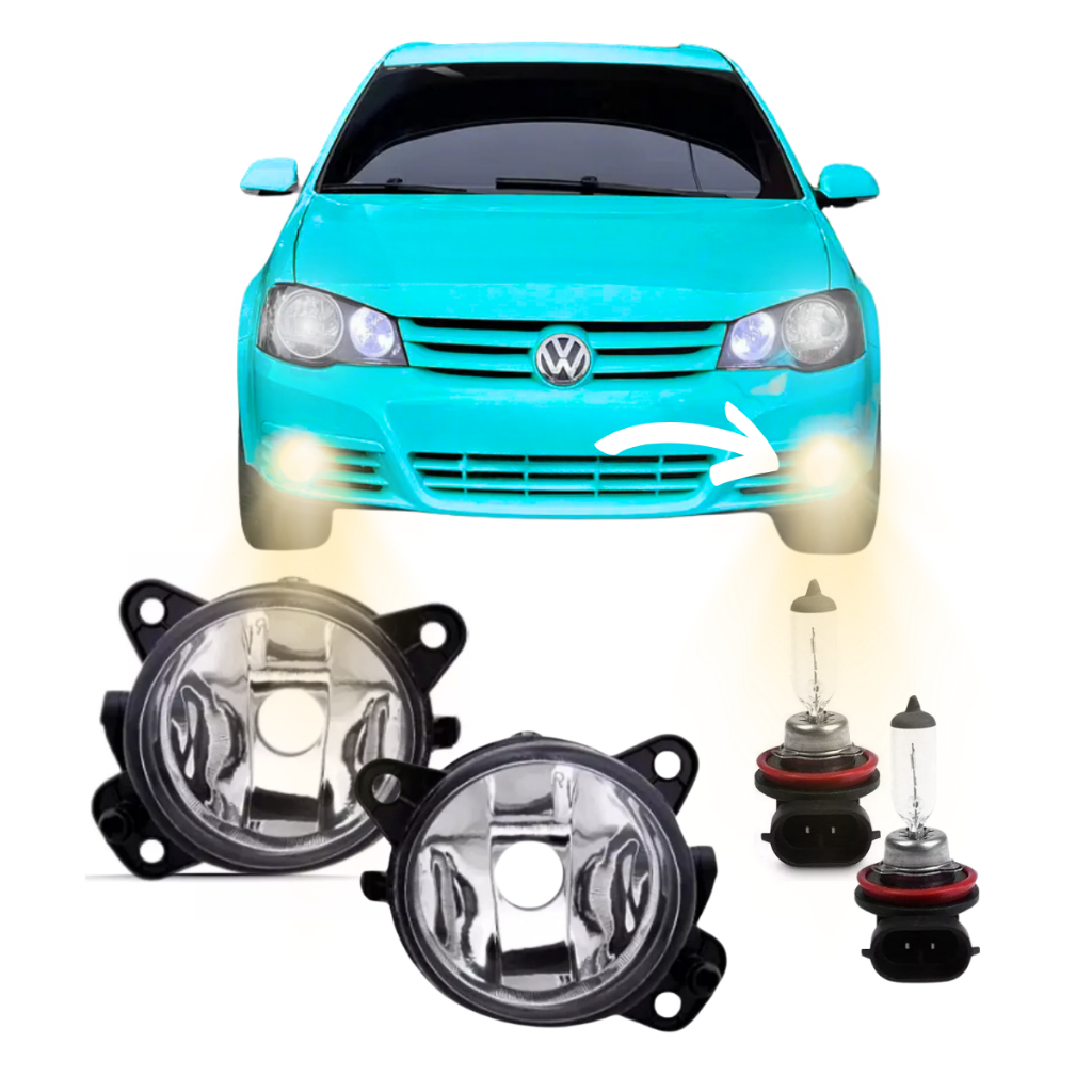 Par Farol de Milha Auxiliar Volkswagen Golf G5 2008 2009 2010 2011 2012 2013 Lente Vidro Lâmpada HB4