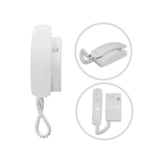 Fone Monofone Universal Interfone Líder LR2015 Branco em Oferta na Shopee