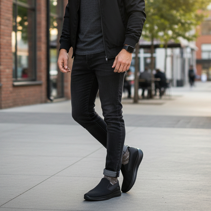 Tênis Olympikus Wellness Masculino Slip On Leve Calce Fácil