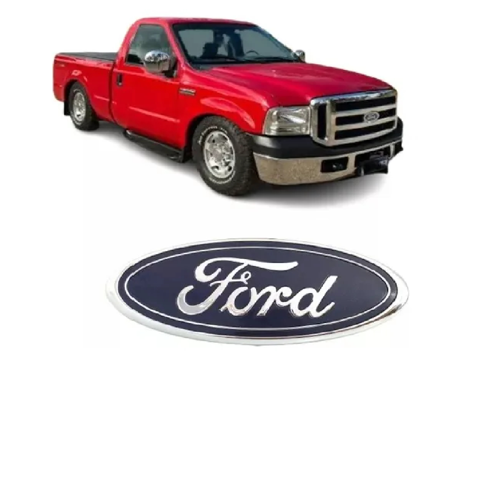 Emblema Oval Da Grade F250 2007 2008 2009 2010 2011 2012 Azul