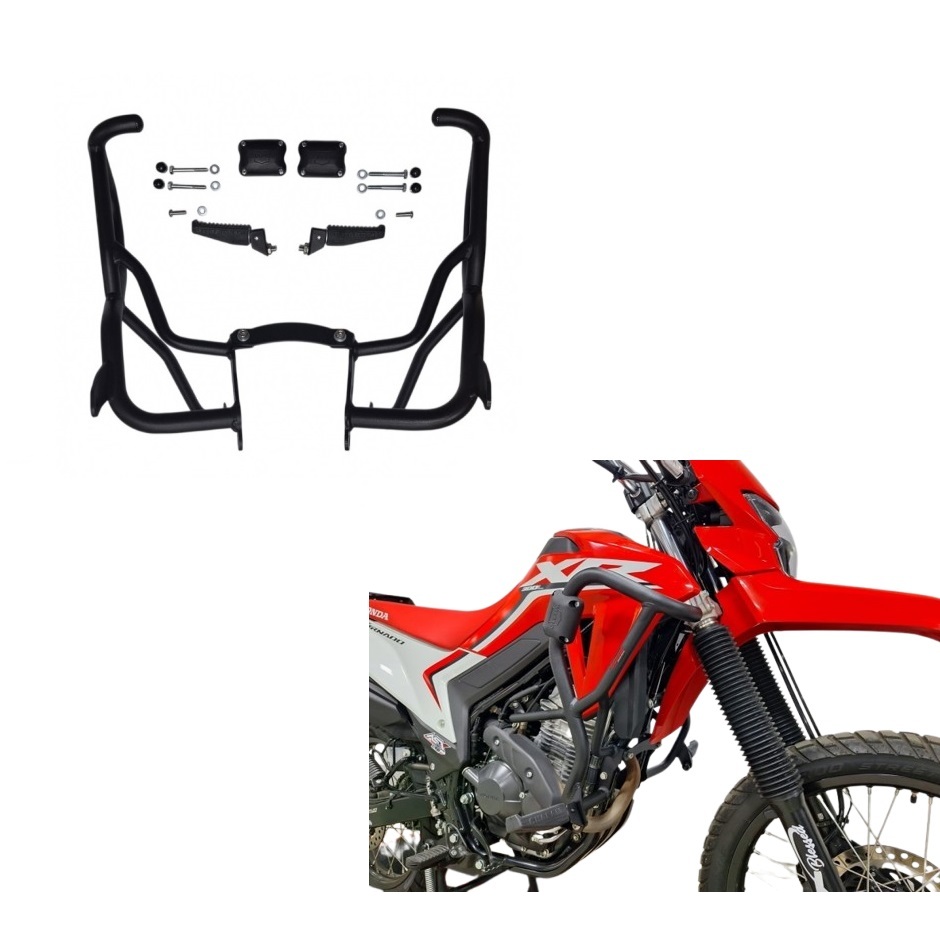 Protetor de Motor e Carenagem com Pedaleira Chapam - Honda Tornado 300 2024 2025 2026