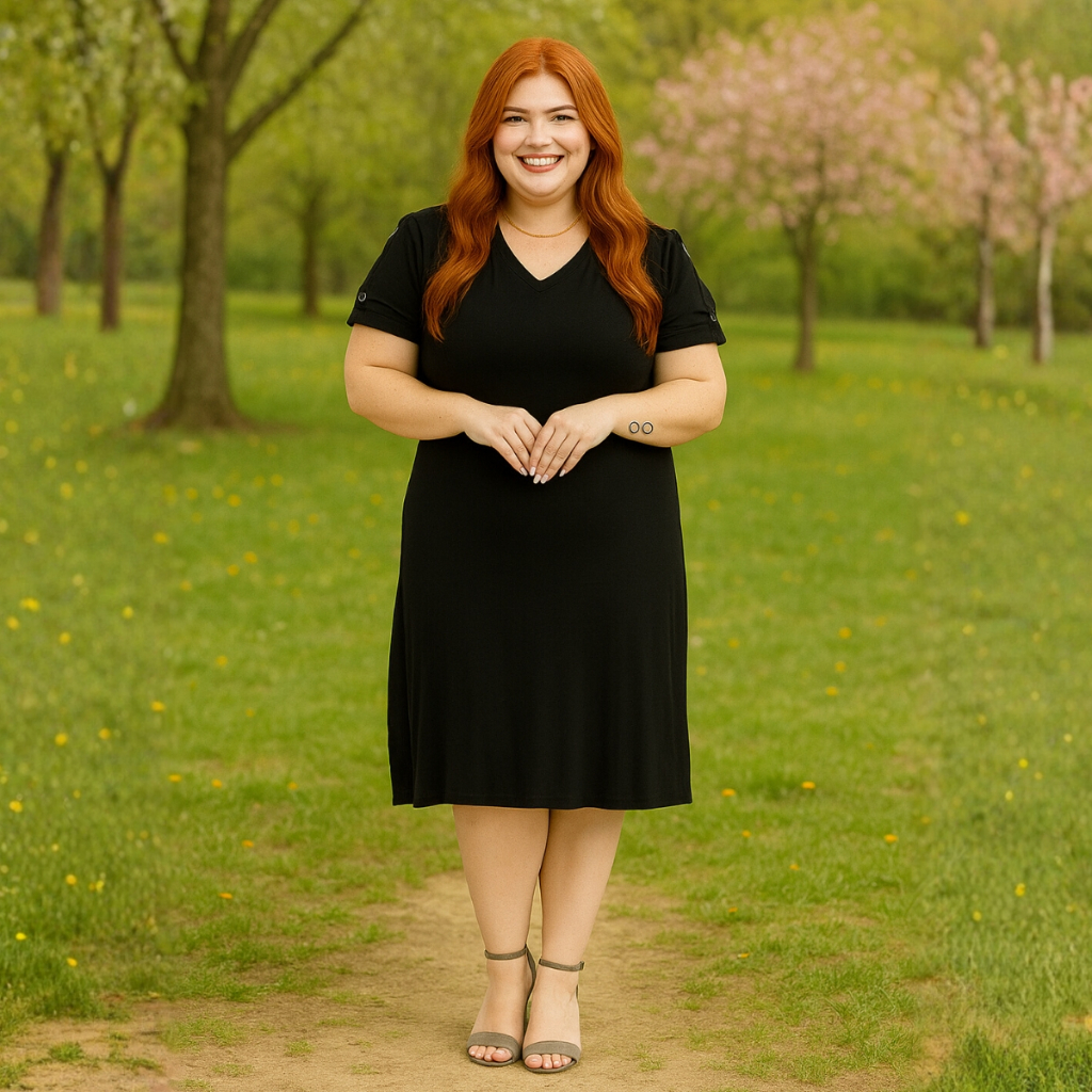 Vestido Feminino Plus Size Chique e Elegante Para Qualquer Ocasião 47824.C1