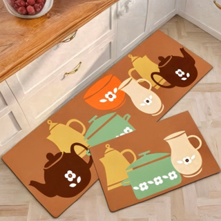 Kit Tapete Jogo Passadeira Belga Cozinha Antiderrapante Emborrachada 2 Peças em Oferta na Shopee