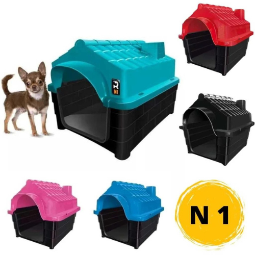 Casinha Para Cachorro Rinopet Casa Plastica Desmontável N1 em Oferta na Shopee