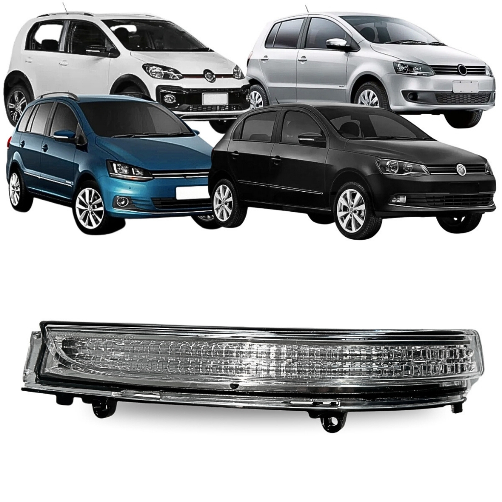 Pisca Seta Retrovisor LED Gol G6 G7 2013 A 2019 Fox Polo UP 2010 A 2022 Saveiro SpaceFox Golf