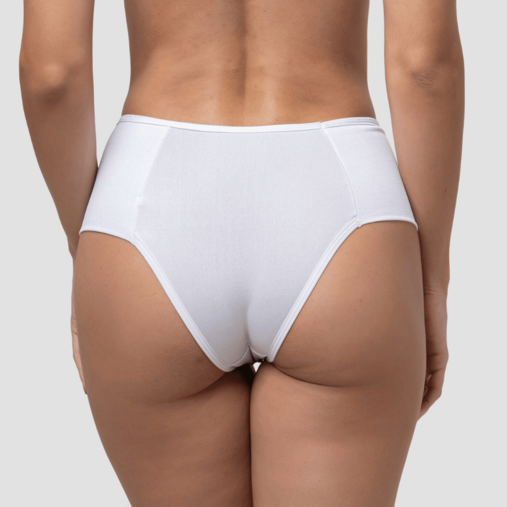 Kit 3 Calcinha Segura Barriga Conforto Pala Dupla Cintura Alta Pós Parto Lingerie Feminino