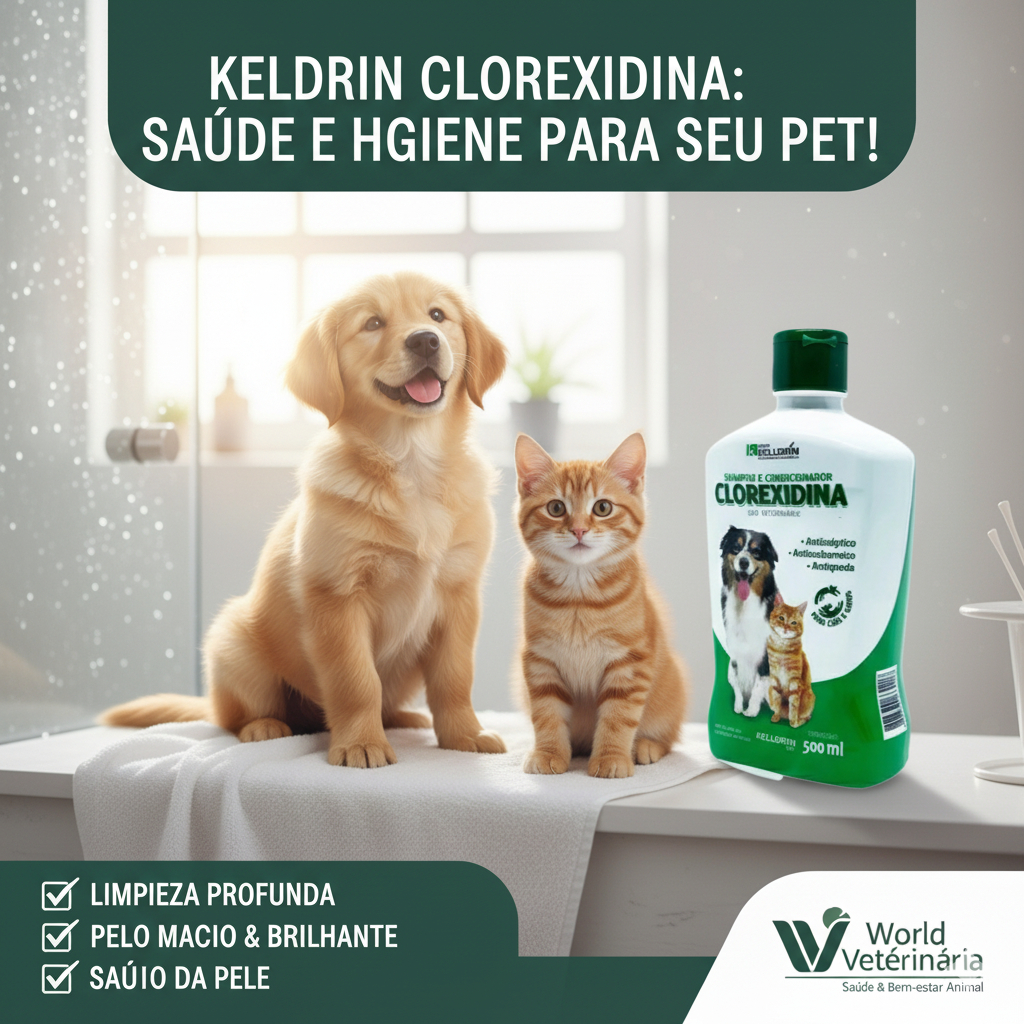 2 UN - Shampoo e Condicionador Clorexidina 5 em 1 500ML - Dermatologico