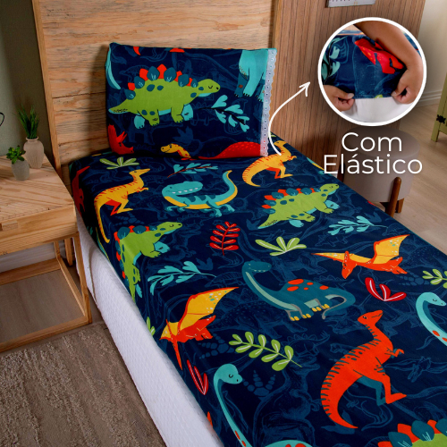 Jogo De Cama Solteiro 2 Peças Infantil Cortesia Estampado - Estampas Diversas Barato