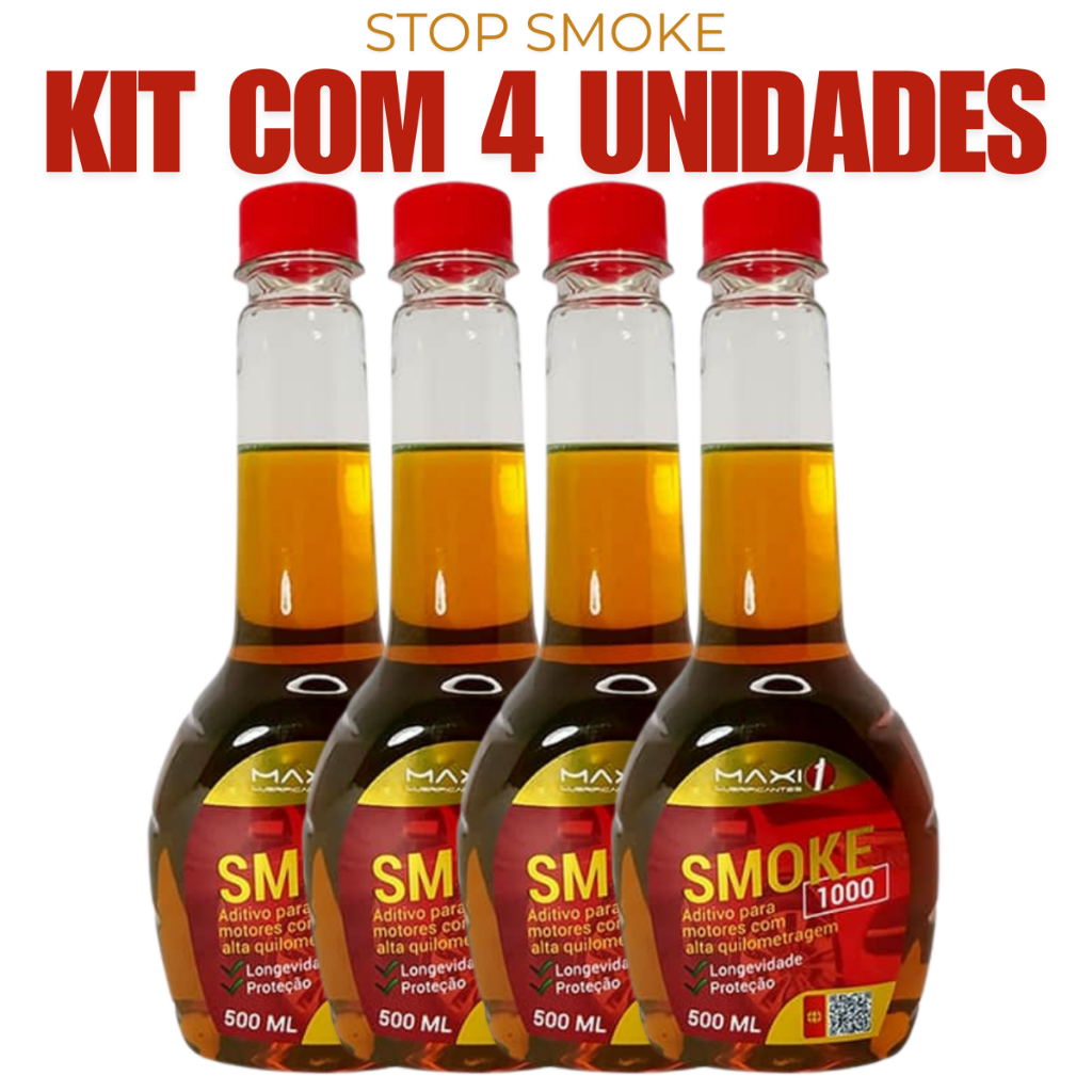 Kit  4 Unidades Aditivo Para Motores Long Life Motor Cansado Break Smoke 500ml