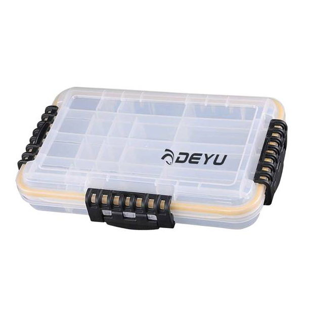 Estojo de Pesca Deyu XD-21 – 27×17,5×5,3 cm • Impermeável e com Divisórias Ajustáveis