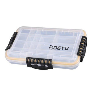 Estojo de Pesca Deyu XD-21 – 27×17,5×5,3 cm • Impermeável e com Divisórias Ajustáveis