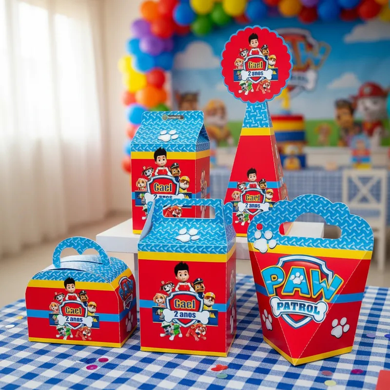 Kit-Festa Patrulha Canina | Lembrancinha de Aniversário | Caixinhas Personalizadas