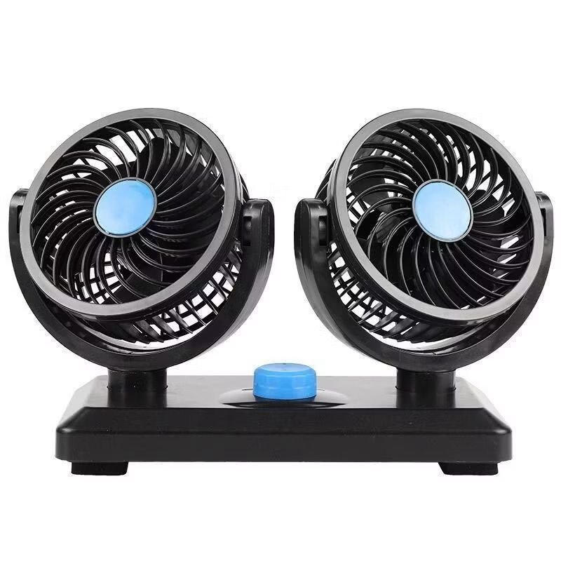 Imagem Ventilador Automotivo Duplo 24v Ajustável 2 Velocidade Carro