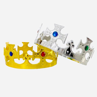 Coroa De Rei Rainha Dourada Com Cruz Unissex Fantasia em Oferta na Shopee