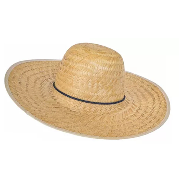 1 Chapéu de Palha Sol Praia C/ Cordão Aba 10cm em Oferta na Shopee